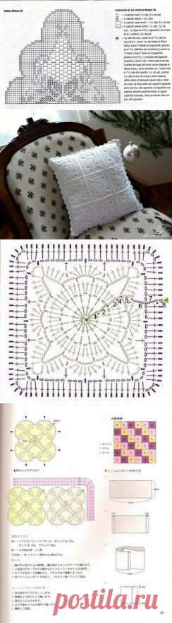 Вязание крючком для дома. Салфетки, скатерти, подушки
