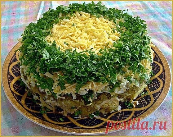 Салат "Грибы под шубой"..