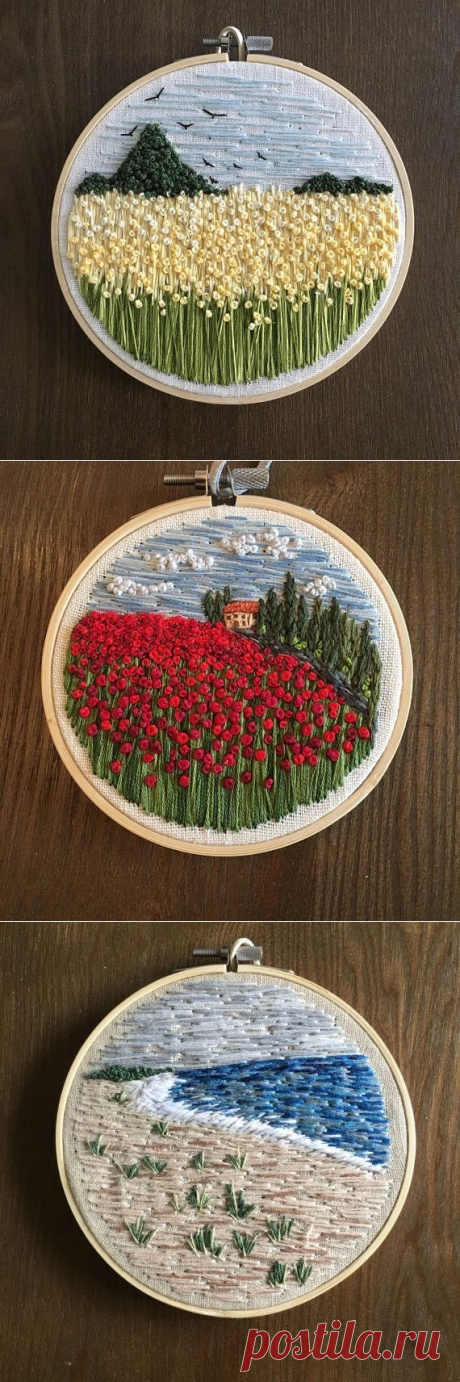 Красивая вышивка для вдохновения