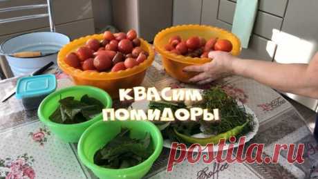 Квашеные помидоры Рецепт очень простой Помидоры получаются очень вкусные | Простые рецепты  с Татьяной | Дзен