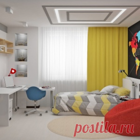 Интерьер комнаты для мальчика или девочки подростка (26 фото): идеи декора