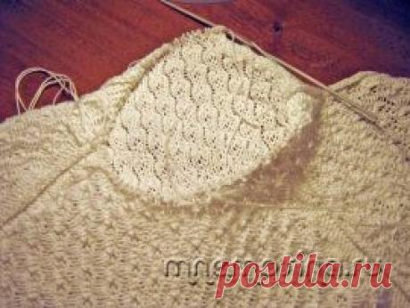 Вязание на машине. Обработка горловины бейкой.