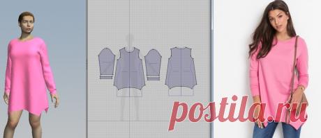 Выкройка свитшота женского с втачным рукавом: 4 модели | KompKroy.ru