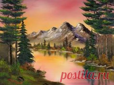 bob ross autumn fantasy paintings