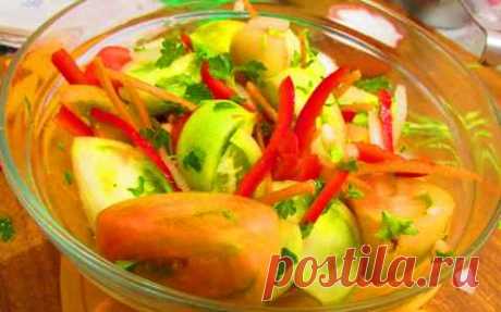 Самый вкусный рецепт зеленых помидоров по-корейски