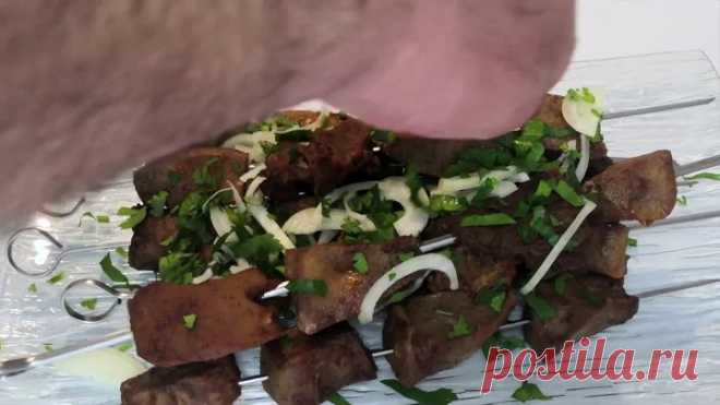 ШАШЛЫК ИЗ ГОВЯЖЬЕГО ЯЗЫКА В ДУХОВКЕ - LANGUE DE BOEUF KEBAB AU FOUR