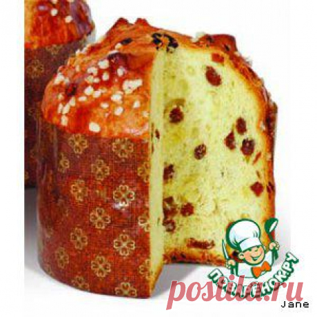 Творожный кулич с изюмом - кулинарный рецепт