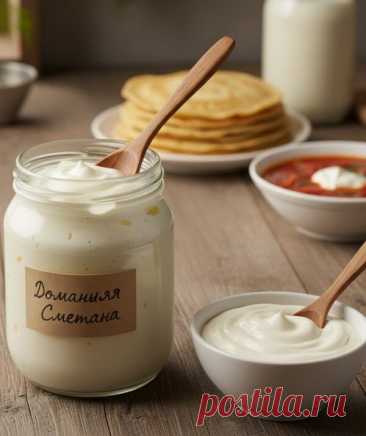 Сметана в домашних условиях