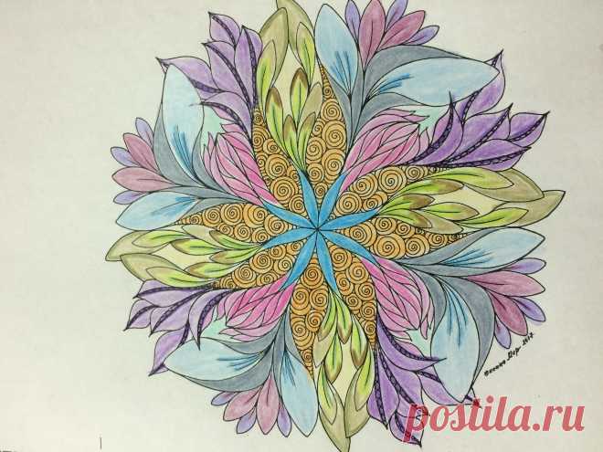 Мандала - термин восточный, и сейчас он общепринят. Интересно знать, что на Востоке этот рисунок очень свят. .Каждый рисунок мандалы накапливает во время создания в себе позитивную человеческую энергетику. Некоторые называют мандалу «застывшая молитва», так как она способна выражать внутренний мир человека на момент рисования. Мандала позволяет открыть подсознание. Сакральная мандала способна наладить гармонию человека с природой.