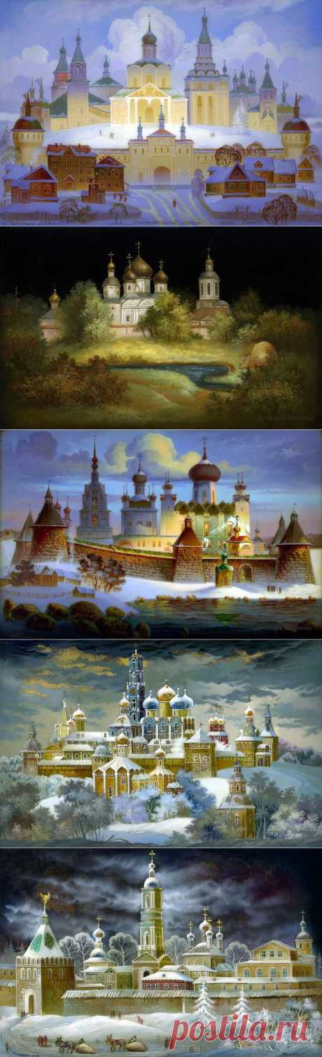 Купола России. Федоскинская миниатюра.