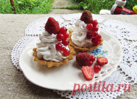 Корзиночки из песочного теста ! Вкуснейшее пирожное --- родом из детства!!!!