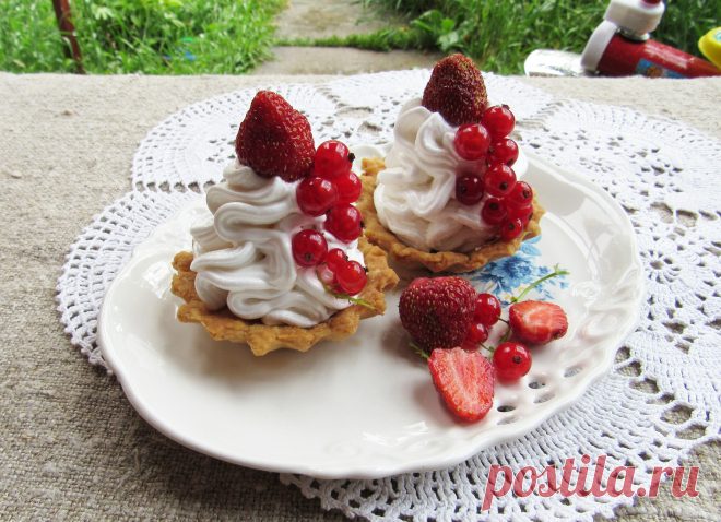 Корзиночки из песочного теста ! Вкуснейшее пирожное --- родом из детства!!!!