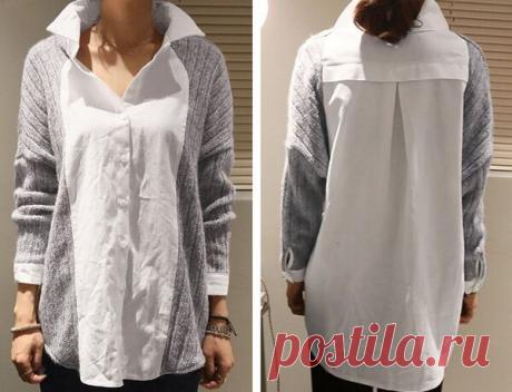 Скрестить свитер с блузкой (подборка) | Сайт о переделках Вторая Улица | Яндекс Дзен