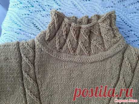 Джемпер горчичного цвета - Вязание - Страна Мам