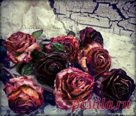 Имитация фарфоровых цветов