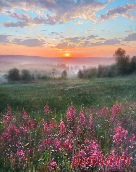 Художник — Вячеслав Палачёв.

«В цветущем поле» (2022)