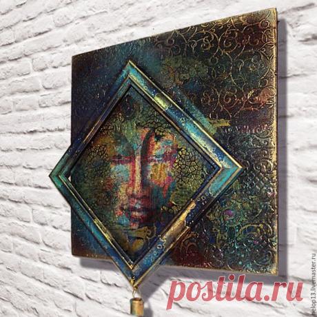 Декоративное панно "BUDDHA" в интернет-магазине на Ярмарке Мастеров | Москва - доставка по России. Товар продан.