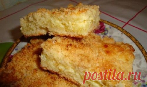 Творожный пирог крошка - Рецепты русской кухни