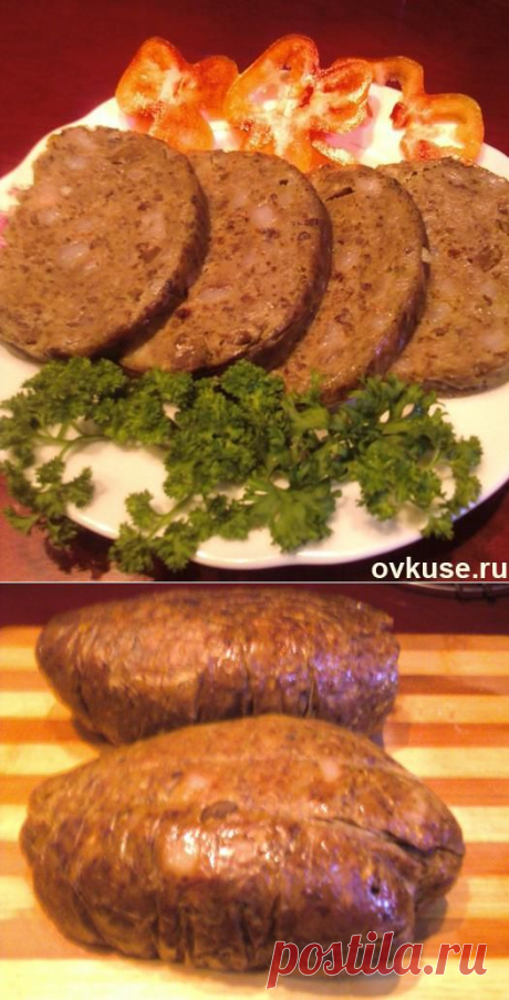 Печеночная колбаска домашнего изготовления - Простые рецепты Овкусе.ру
