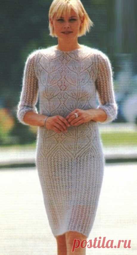 Ажурное мохеровое платье | Ажурное чудо