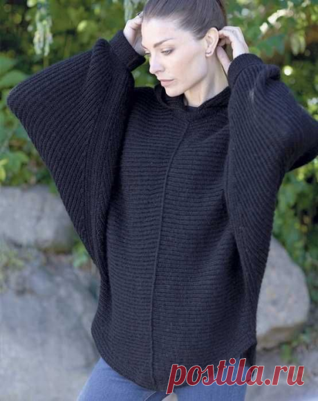 Оверсайз, но не бесформенный: как связать модный свитер, который сидит идеально. | Жанна Рыбкина | Дзен