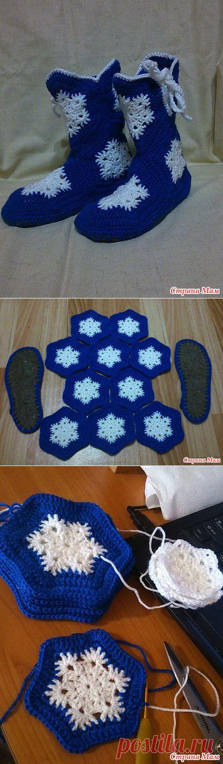 Сапожки на мамины ножки - Вязание - Страна Мам