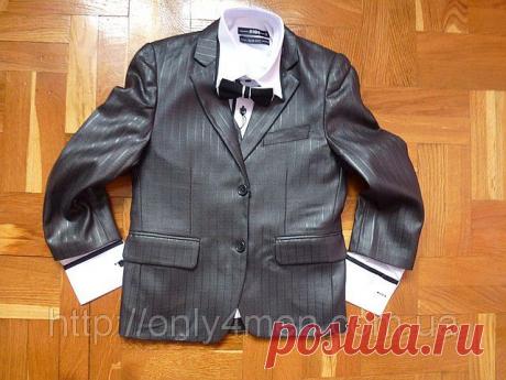 Костюм классический детский тёмно-серый в полоску блестящую. Комплект тройка.Школьная форма для маль, цена 310 грн., купить в Хмельницком — Prom.ua (ID#14673477)