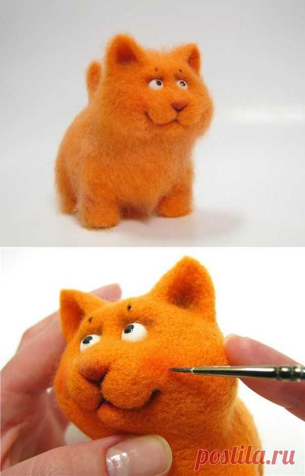 Котенок Мандаринчик своими руками | Хитрости Жизни