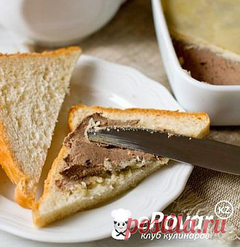 Паштет из куриной печени с коньяком — Рецепт приготовления с фото — Закуски, Холодные закуски
