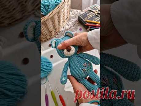 Тест на интуицию 😁🧸#вязаниекрючком #вяжу #игрушкаручнойработы #игрушкамишка #медведь