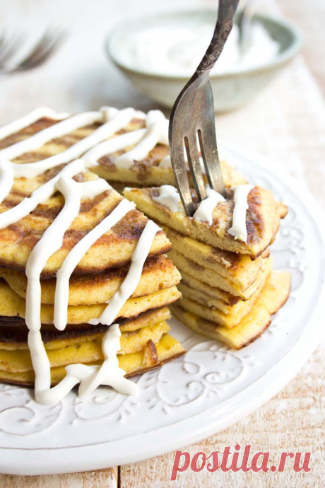 Low Carb Cinnamon Roll Pancakes – Sugar Free Londoner These fluffy low carb pancakes with a cinnamon swirl and sugar free cream cheese frosting are sure to be a hit at the breakfast table! Keto and gluten free.  