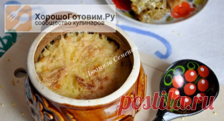 Пшенник на топленом молоке в горшочках -