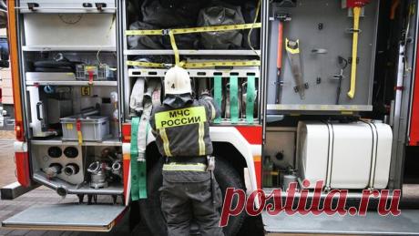 В Балашихе произошел крупный пожар на строительном рынке