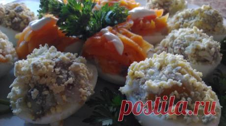 Закуска из яиц и селедки.Праздничная Закуска - Простые рецепты Овкусе.ру