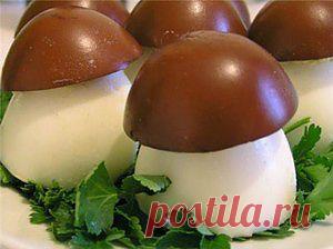 закуска грибочки из яиц рецепт | Радуга