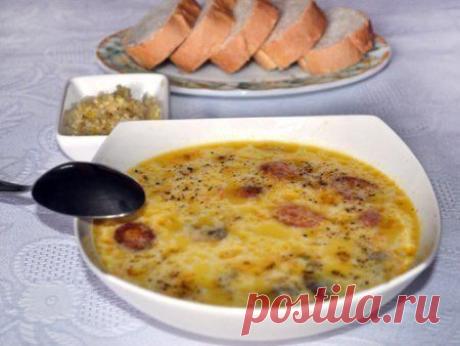 Сырный суп с шампиньонами | Готовим вместе