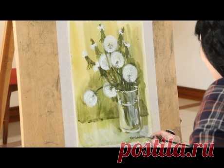 «Уроки рисования». Этюд акварелью и гуашью (29.01.2016)