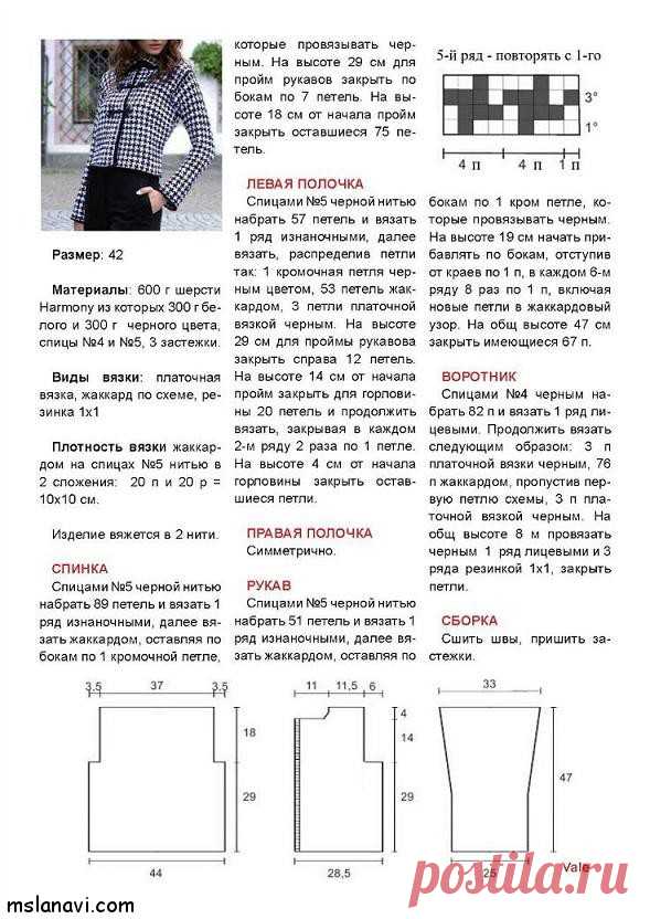 Вязаный жакет в стиле Шанель | Вяжем с Лана Ви