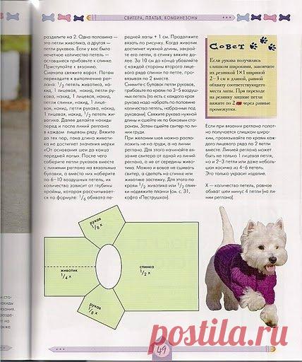 Вязаная одежда для собак: Дневник группы «ВЯЖЕМ ПО ОПИСАНИЮ»: Группы - женская социальная сеть myJulia.ru