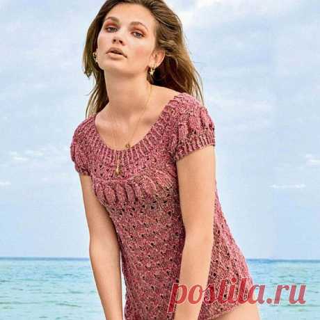 Готовимся к лету: 5 ажурных топов спицами | Paradosik_Handmade Пульс Mail.ru