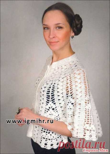 Накидка «Снежинка» - Вязание - Страна Мам