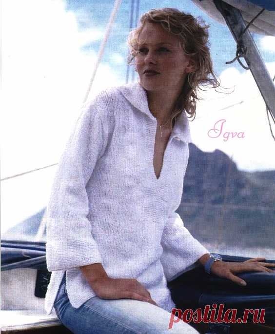 Пуловер. Спицы.