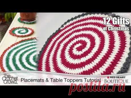 Learn How to Make Spiral Crochet Placemats Tutorial