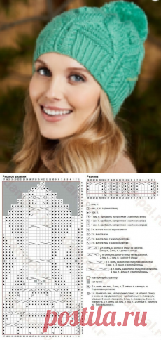 Шапочка Birgitz Bobble by Natasja Hornby.