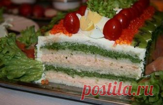 БУТЕРБРОДНЫЕ ТОРТЫ - ОРИГИНАЛЬНЫЕ РЕЦЕПТЫ ВКУСНОЙ ЗАКУСКИ