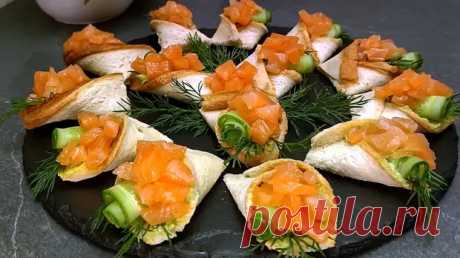 Как я делаю оригинальную праздничную закуску с красной рыбой, которой нужно всего 150 г - Будет вкусно - Социальная сеть "МТ.RU"