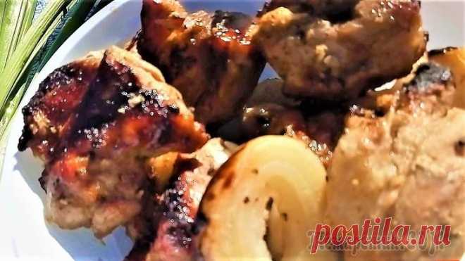 Шашлык маринованный с луком классический рецепт