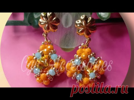 Tutorial aretes con rivolis encerrado super fácil (colaboración con PANDAHALL SELECTED)