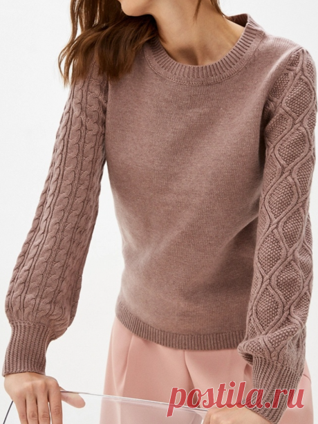 Узорчатые модели для тех, кто любит вязать из тонкой пряжи. Подборка простых свитеров на каждый день со схемами | Вязание спицами LenkomKnit | Дзен