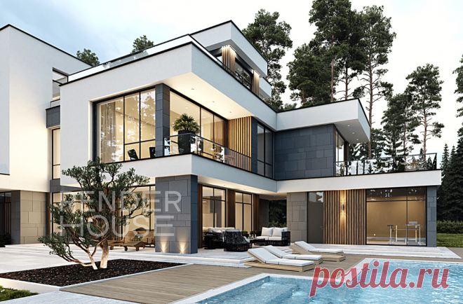 Проект дома Мэдисон парк — строительство под ключ: цены и фото | RNR